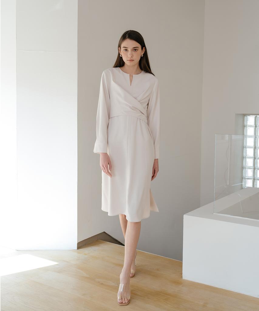 Unis Ivory Overlay Dress