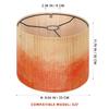 Color Bamboo Lampshade Replacement Round Ceiling Light Cover Contemporary Shades