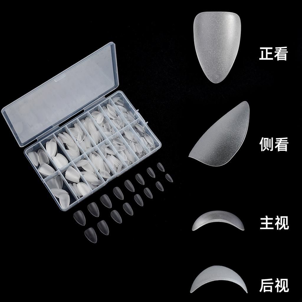 Wearing Nail Pieces Box Matte Transparent Nail Pieces 420 Pieces Manual Wearing Nail Pieces Special for Wearing Nail Pieces