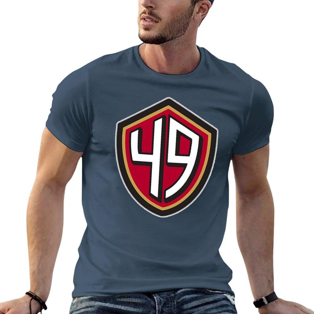 49ers (Go Niners!) T-Shirt-Grafiken übergroße Basketball-Grafik-T-Shirts schwarze T-Shirts für Männer