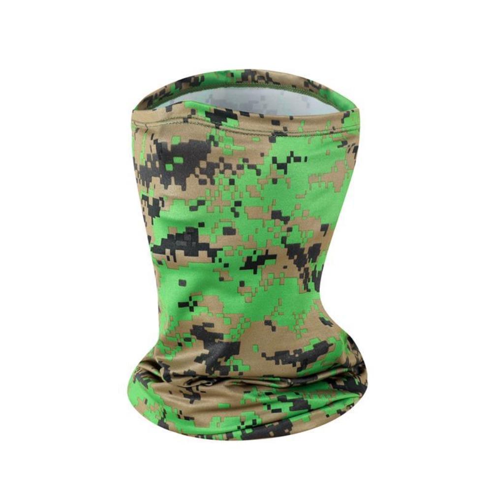 

Breathable Camo Tactical Bandana, Summer Sports Neck Gaiter Scarf, Face Mask for Cycling Hiking Hunting Skiing Outdoor Men камуфляж зелений колір