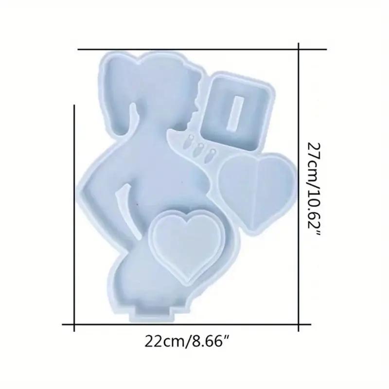 

1Pcs Mom Resin Mold Silicone, DlY Pregnant Photo Display Stand Epoxy Molds, Mother s Day Birthday Anniversaries Gift