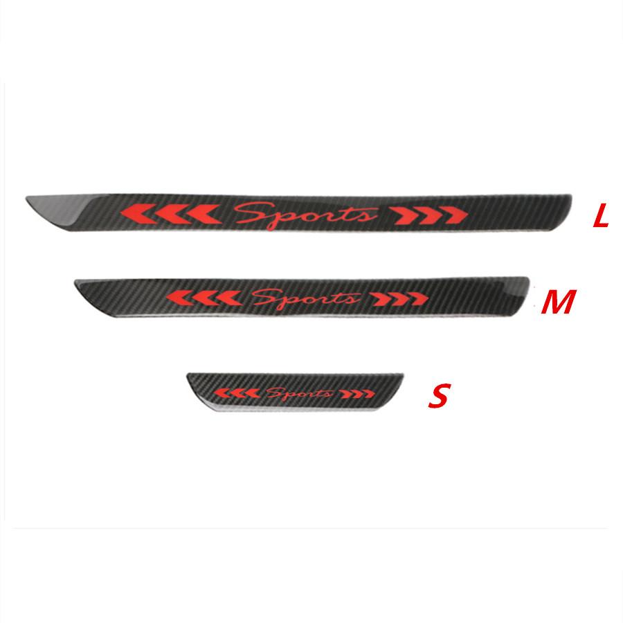 4x 58cm+49cm Ochraniacz Płyty Progowej Drzwi z Włókna Węglowego Płyta Powitalna Osłona Progu