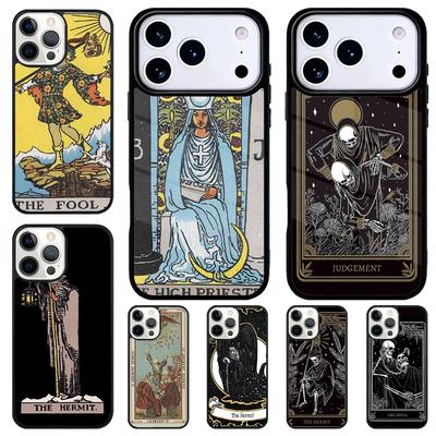 Tarot Card The Hermit Shockproof Phone Case for iPhone 17 Air 16e 15 11 12 14 13 Pro Max Cover Coque