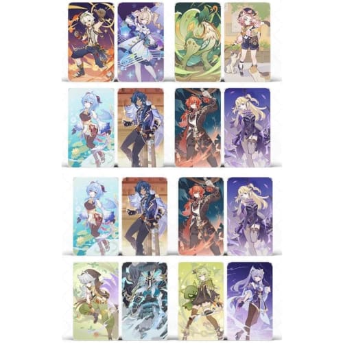 Seven Saints Summon Card, Genshin Impact Yuanjun, Latest Version 4.4, Full Character Card, 66/31 Cards, Flax, Sweet Rain, Keqing, Walnut, Clay Sauce,