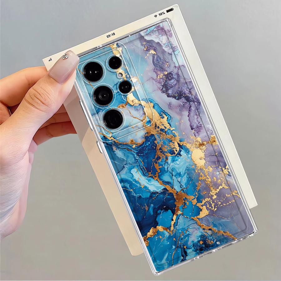 Colored Marble (3) Phone Cover Case for Samsung Galaxy S26 S21 S20 Plus Note 20 Ultra 10 S24 S23 Ultra S22 FE S25 Edge