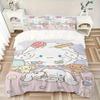 3pcs Soft Cinnamoroll Bedding Set - Includes Quilt Cover and Pillowcases, Suitable for All Seasons, Machine Washable - Ideal Gift for Family