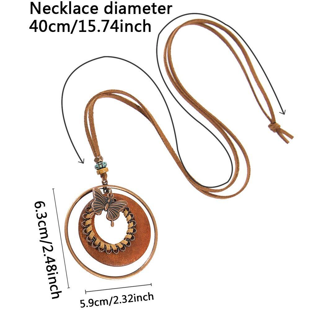 Trendige Boho-Halskette Elegante Stammes-Halskette Retro-Pulloverkette Schmuck