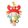 Car Seat Toy Baby Crab Pull Toy Soft Cloth Activity Toy Clip-on