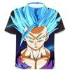 Children's Dragon Ball Series 3D Digital Printed Boys' Street Trendy Round Neck Short Sleeved T-shirt
