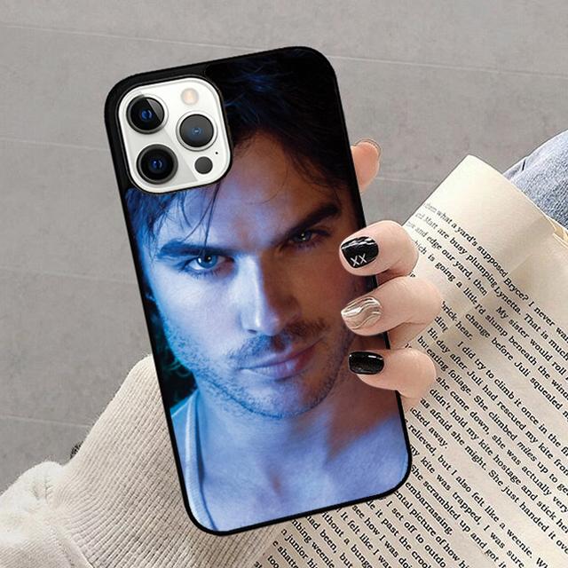 Herbst Damon Salvatore The Vampire Diaries Handyhülle Cover für iPhone 17 Air 16 16e 15 12 11 13 14 Pro Max Plus Hülle