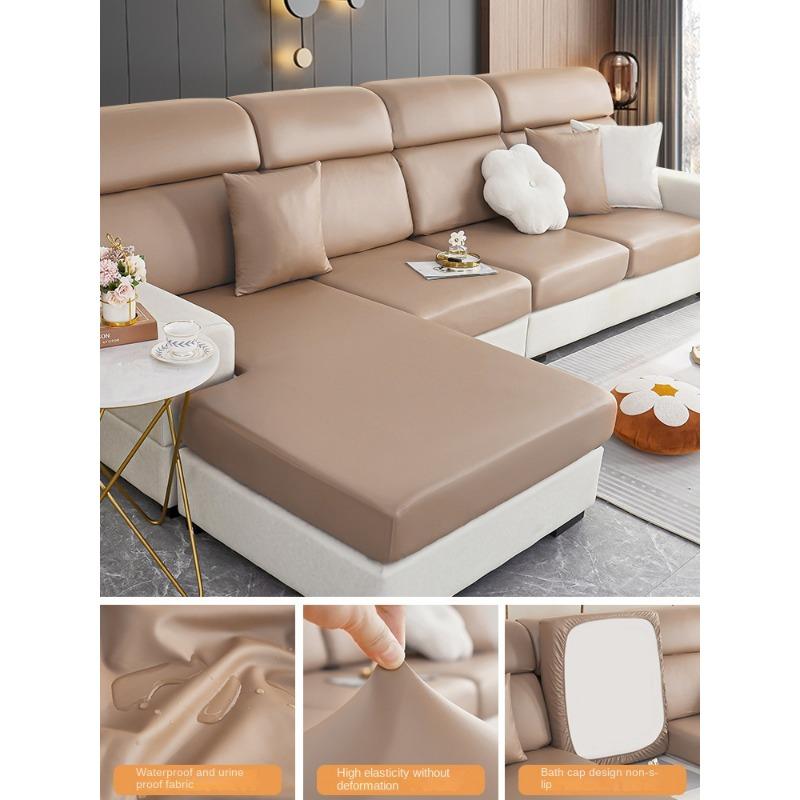 Waterproof Faux Leather Stretch All-Inclusive Sofa Cover New Sofa Cushion Four Seasons Universal Sofa One-Piece Thickened