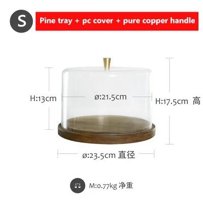 

Dessert Tray with PC Cover Coffee Shop Wooden Tray Dessert Cake Tray Wedding Dessert Table Props dishes and plates sets
