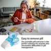 Portable Easy-Use Pill Remover, 2 Pack with Storage Case, Convenient Push Button Design