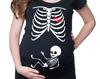 Camiseta de Maternidad Rayos X Bebé Esqueleto: Regalo de Embarazo