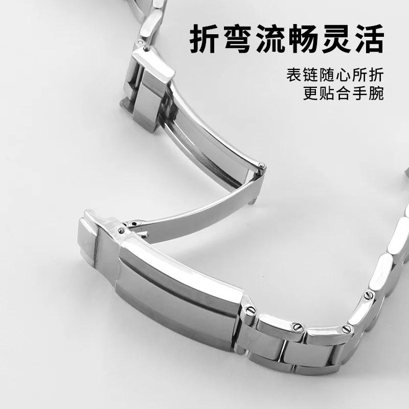 20mm for Rolex Daytona Oyster Perpetual Submariner Seiko NH35 Watch Strap Wrist Bracelet Solid Stainless Teel Watchband 21mm
