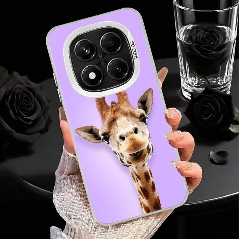 Giraffe Animal Pattern Shockproof Phone Case for Xiaomi Redmi Note 15 14 13 12 Pro Plus 11 11S 11T 5G Cover Anti Fall Fundas