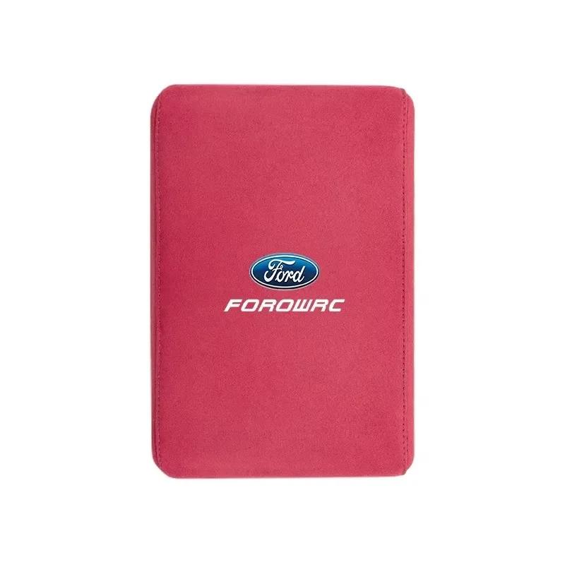 

Car Sticker Ford New 2025 Hot Car Suede Armrest Mat Arm Rest Box Cushion Protection Decoration Pad For Ford Focus mk2 mk3 Fiesta