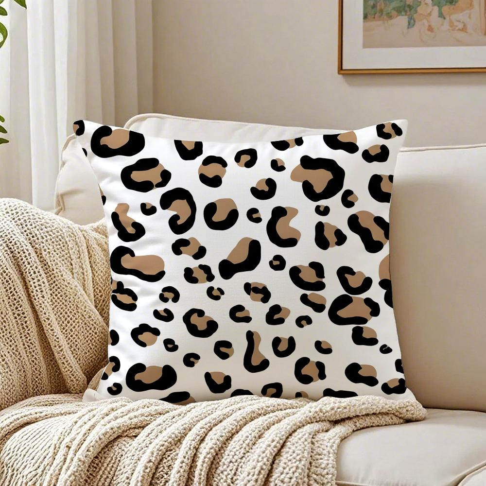 Classic fashion leopard print Cushion Cover Pillowcase Antidustmite living Room Sofa Decor Cushion Room