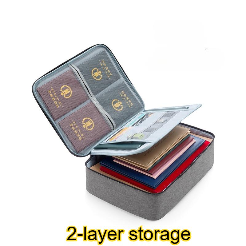 Home Multi-layer Document Organizer, Large Capacity, Multi-functional Storage Box, Certificate, Document, Passport Holder, Card Holder, Organizer Bag
