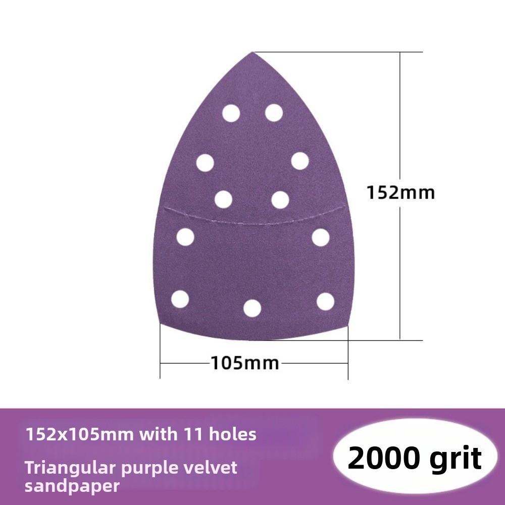 Alumina Oxide Triangle Sandpaper Multi-Purpose Hook and Loop Sandpaper For Woodworking