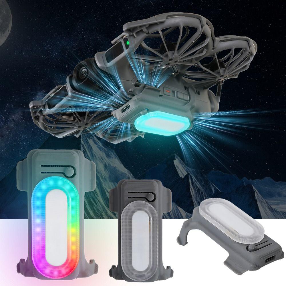 Colorful Flash LED Night Flight Light Rechargeable 2-IN-1 LED Landing Gear Lightweight Color-Changing for DJI NEO 2