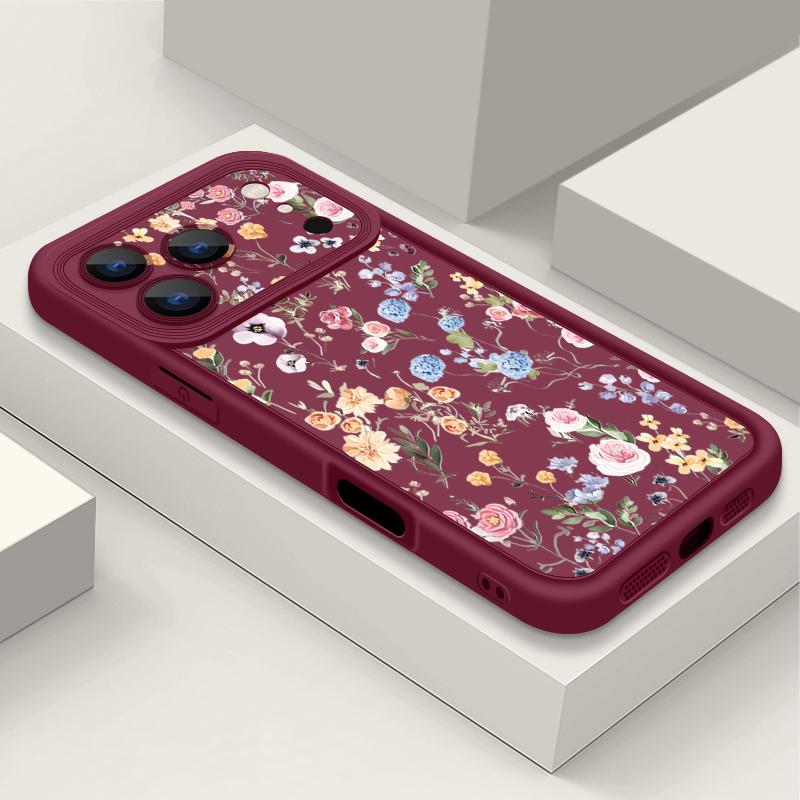 Husă de Telefon Funda Moale TPU Silicon Rezistentă la Șocuri Pentru iPhone 17 Air 16e 16 15 14 Pro Max 13 17 Pro Max 17 Pro 17 Husă cu Model Colorat de Trandafiri