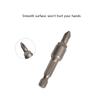Pack Of 5 Magnetic Bits Tool Heavy Duty Steel Design Smooth Surfaces For Comfortable Grip Enhancing Torques Resistance