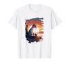 cat summer clothes cat watching the sunset cat beach art feline t-shirt