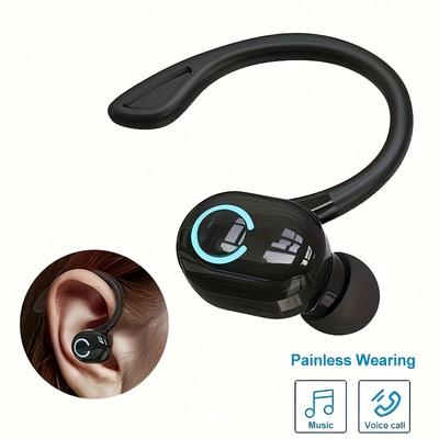 1 ks Bluetooth náušníkový headset s mikrofonem, potlačení hluku, 50mAh dobíjecí baterie, ovládání hlasitosti, pro podnikání, ideální pro IPhone, SamSung, Android