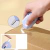 2-in-1 Box Cutter Correction Fluid Pen Auto-Rebound Magnetic Mini Portable Utility Knife for Package Opening Office Home Daily