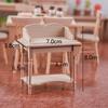 1/12 Wooden Miniature Blank Table Furniture Model Diy Doll House Accessories