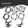 Air Compressors Valve Plate Washers Valve Plate Gaskets 6pcs Black Hole Spacing: 48x62mm Plastic Replacement Parts