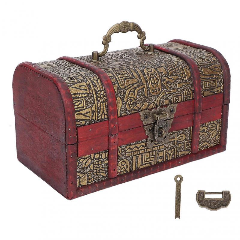 Wooden Jewelry Storage Box Household Beauty Salon Retro Essential Oil Cosmetics Organizer Case
