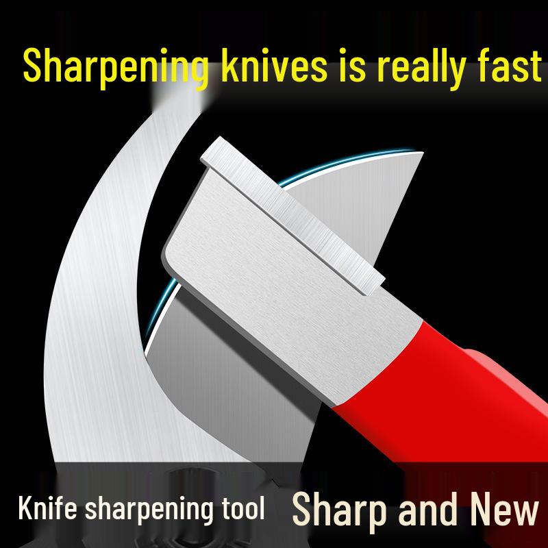 Knife and Blade Sharpener for Knives, Scissors, Shears & Kitchen Tools - Fast, Efficient, Multifunctional Stone Device