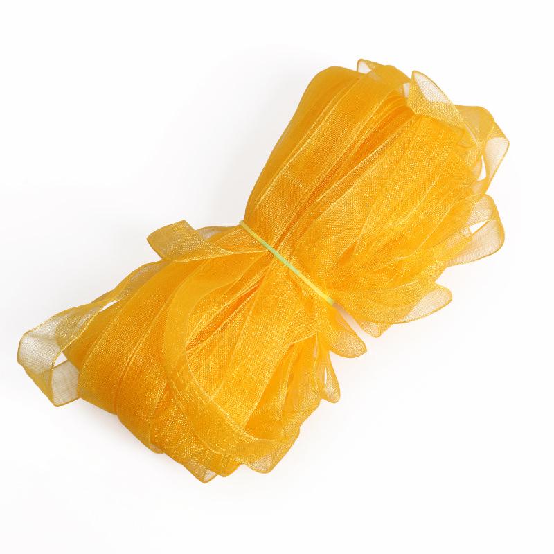 6mm Transparentes Chiffon-Satinband für DIY-Bastelarbeiten: Ohrringe, Haarschmuck, Hutstricken - 18m/Packung