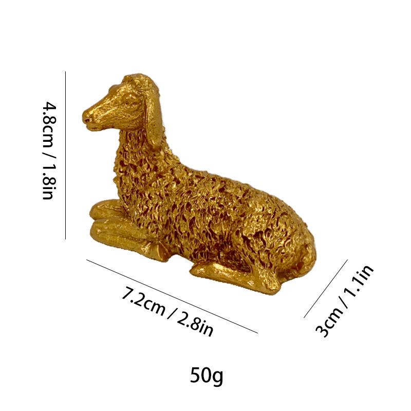 Simulated Human Figure Sculpture Christ Catholicism Shepherd Angel Resin Handicrafts Jesus Home Decoration Ornaments