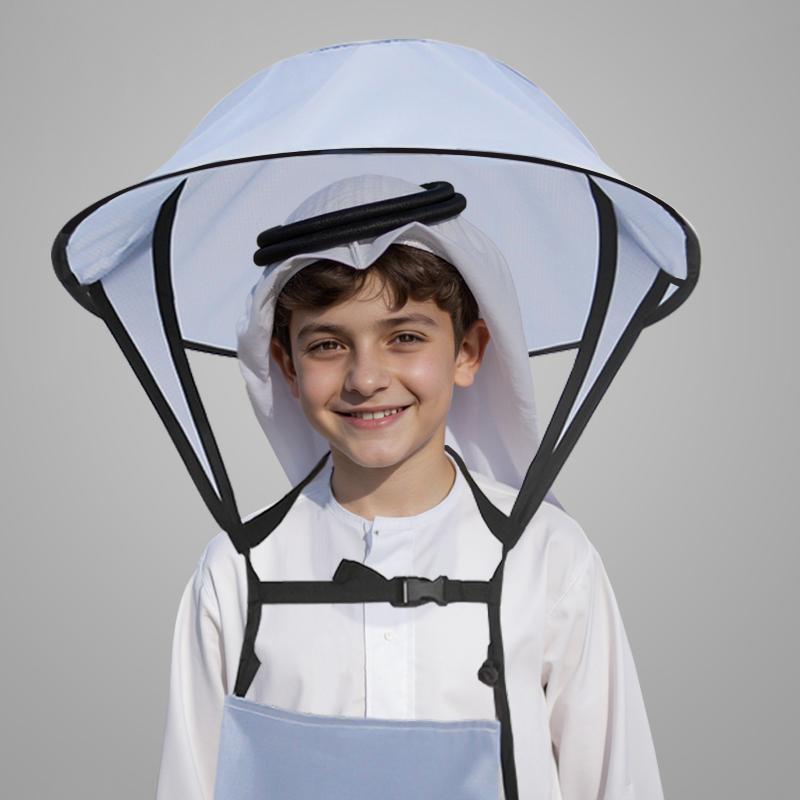 Portable Prayer Sun Hat Foldable Polyester Umbrella Hat Easy To Use Lightweight Sunshade Headwear Outdoor
