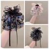 Headwear Chiffon Flower Hair Clip Korean Style Bowknot Hairpin  Ponytail Holder