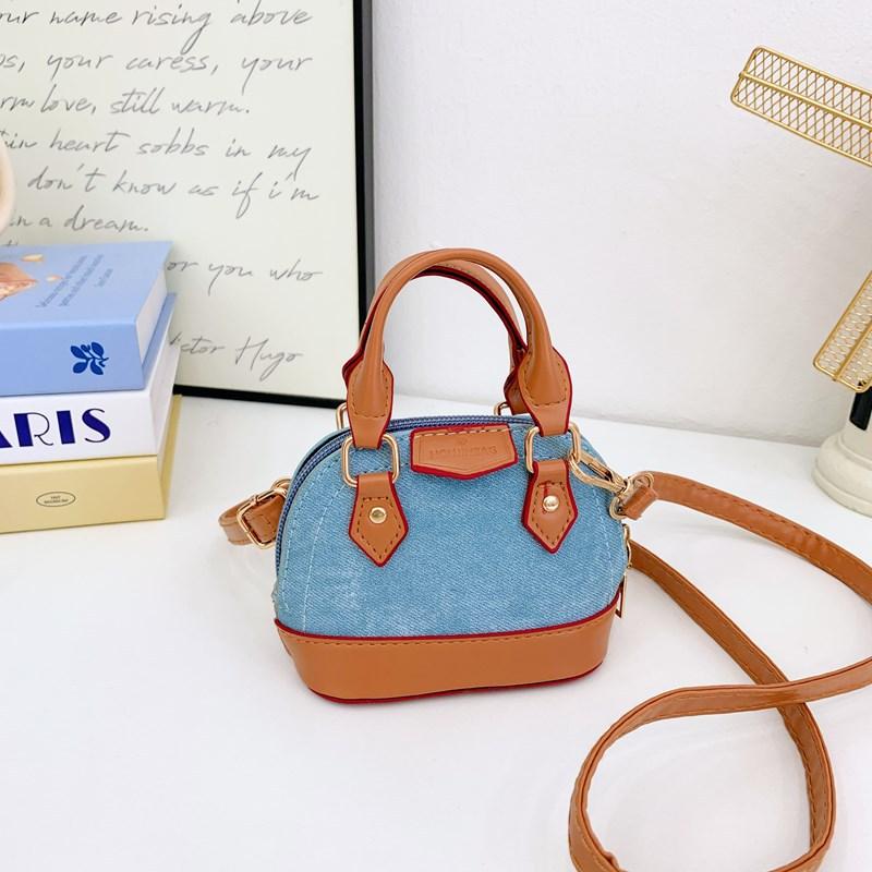 Simple and fashionable children's shoulder bag 2025 new trendy snack bag with accessory bag kindergarten street bag