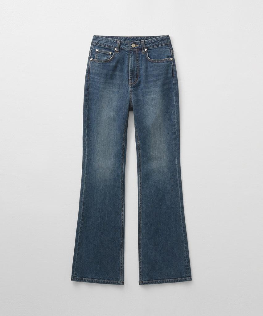 MONGDOL Natural Semi Bootcut Denim Jeans Blue Mdpt059Dblue