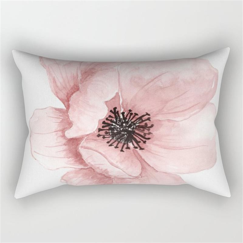 30x50cm Green Tropical Leaves Plant Pillowcase Cactus Flower Polyester Cushion Cover Ins Natural Landscape Pillowslip Home Decor