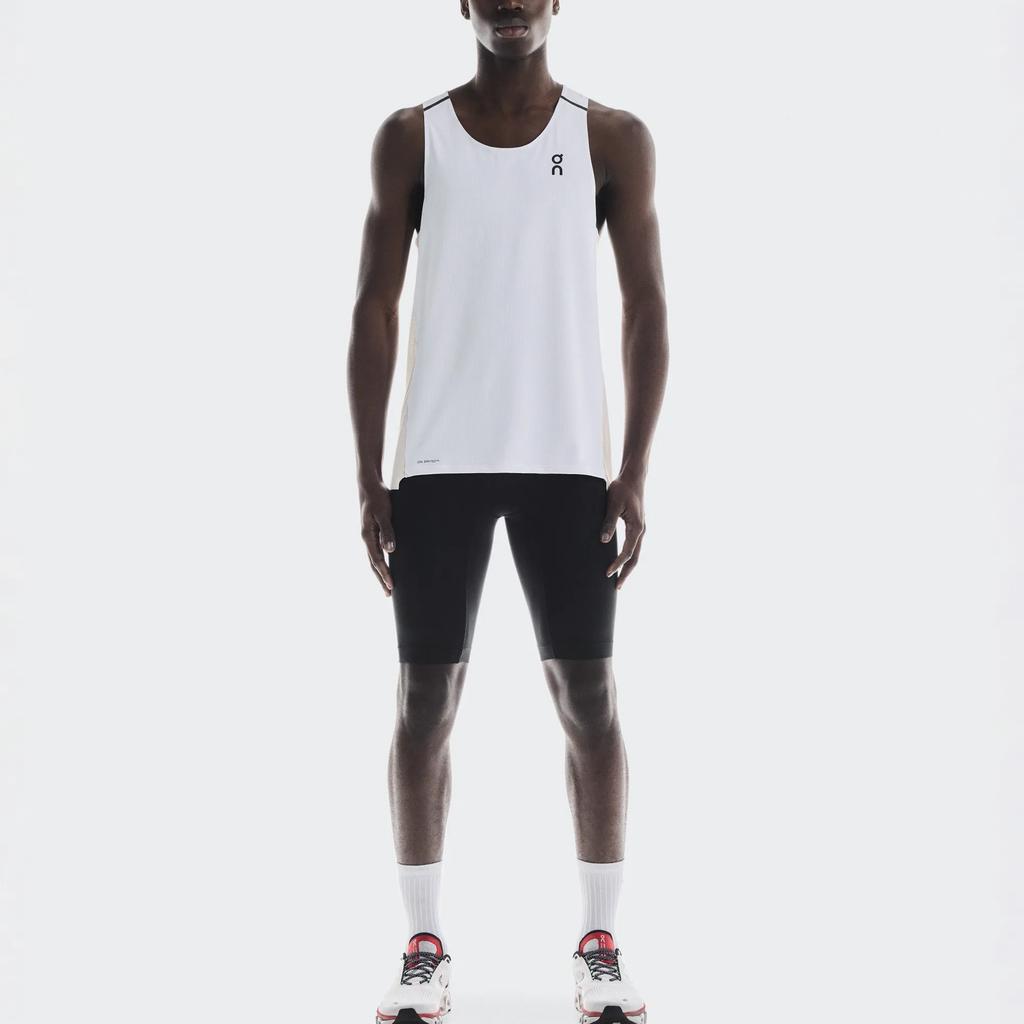 On Performance Tank Running Sports Quick-Dry Breathable Sleeveless Vest Men Tops White Silver 1ME10222993