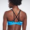 Reebok S Hero Strappy Padded Bra Color Block Medium Support Breathable Training Sports Bra Women Underwear Blue FU2482
