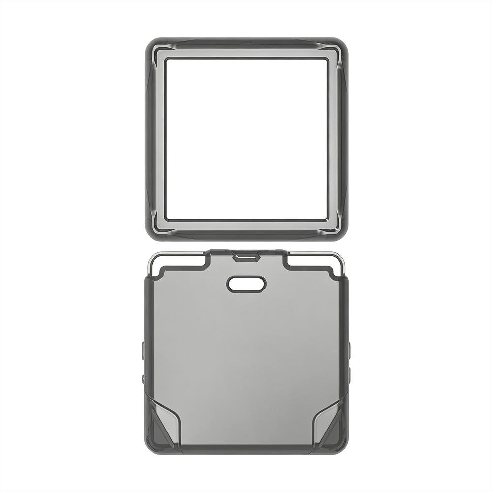 Waterproof Handheld Console Protective Case Wear-Resistant Clear Shell for ANBERNIC RG Rotate прозрачный черный
