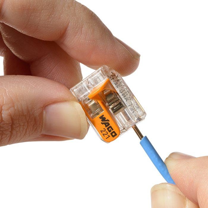 Pot de 50 bornes de connexion automatique 2 entrées S221