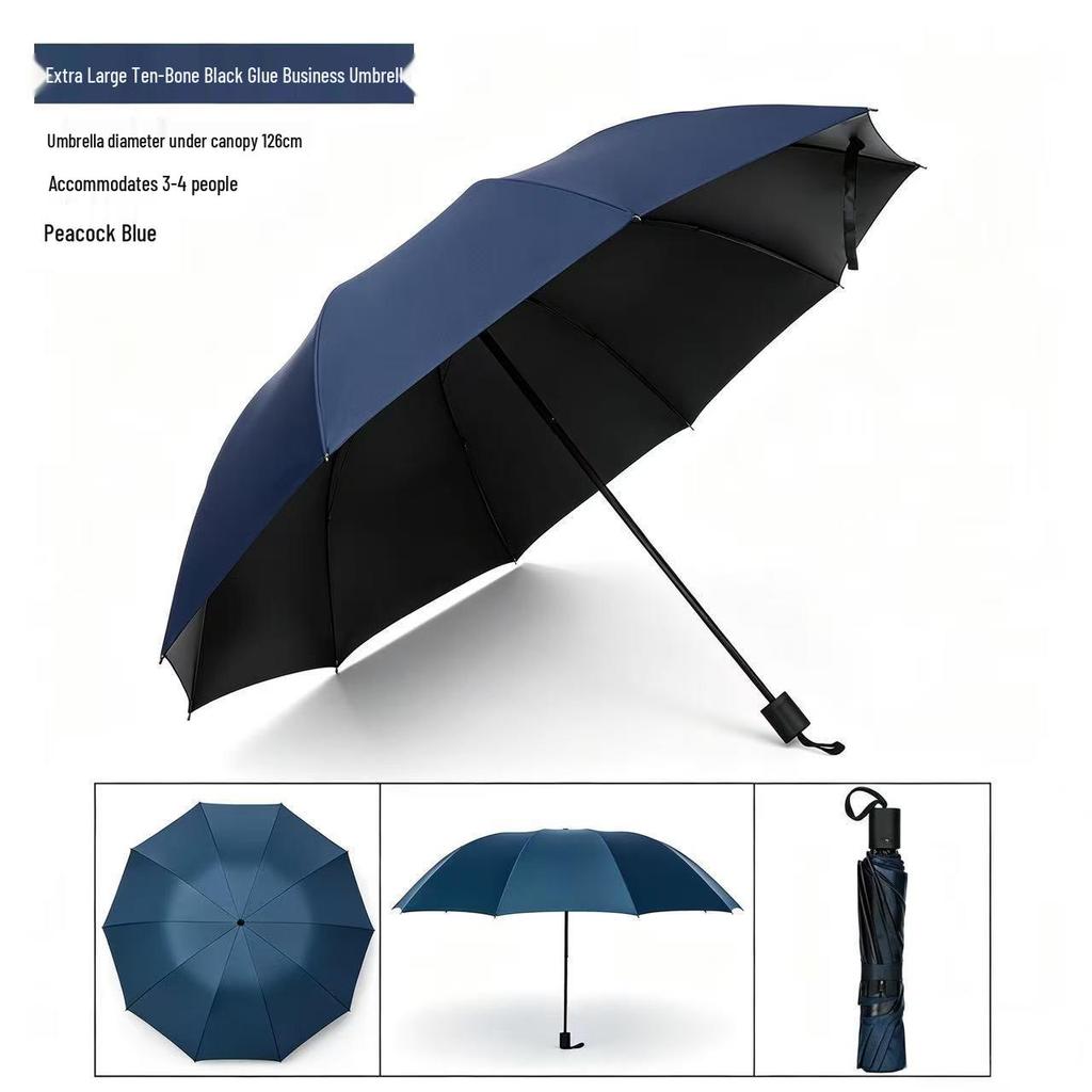 Dual-Use UV Protection Folding Umbrella for Sun and Rain with Custom Logo
