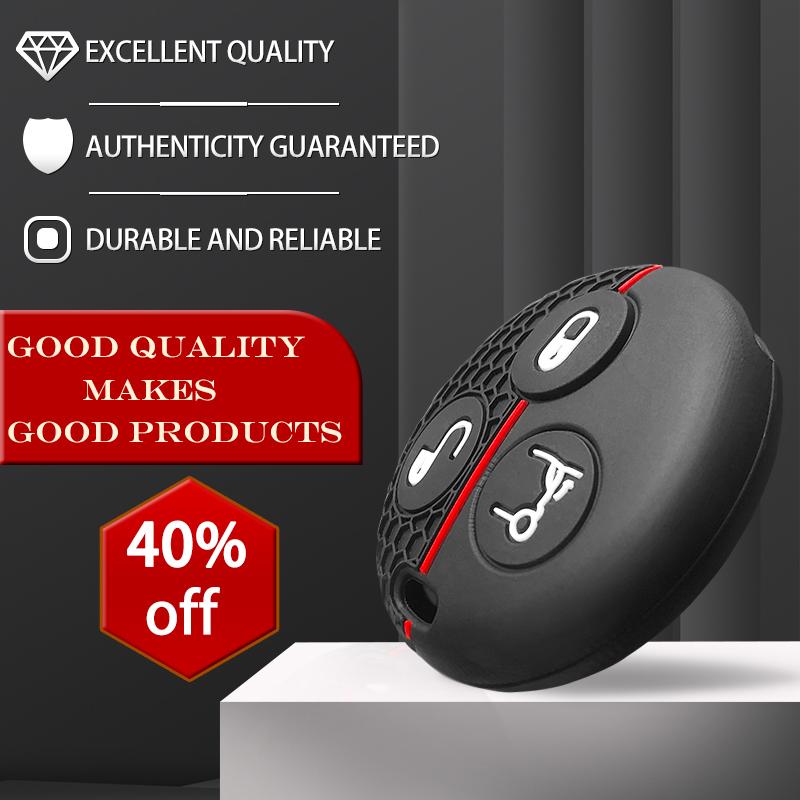 Silicone Car Key caps Case key cover Holder for Mercedes Benz SMART Fortwo 450 Forfour Roadster City Body fob auto accessories