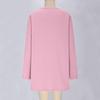 Women's Fashionable Solid Color Long Sleeved Casual Pullover Sweatshirt Top