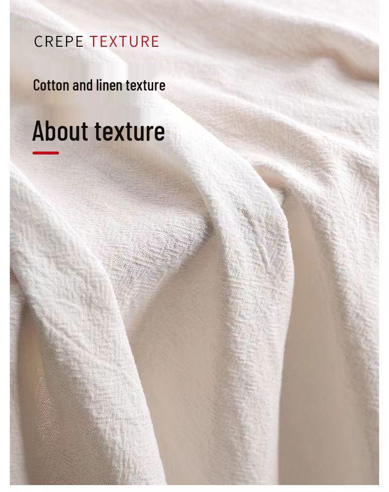 2025wish Cotton Linen Casual Ruffle Short Sleeve Women's Shirt